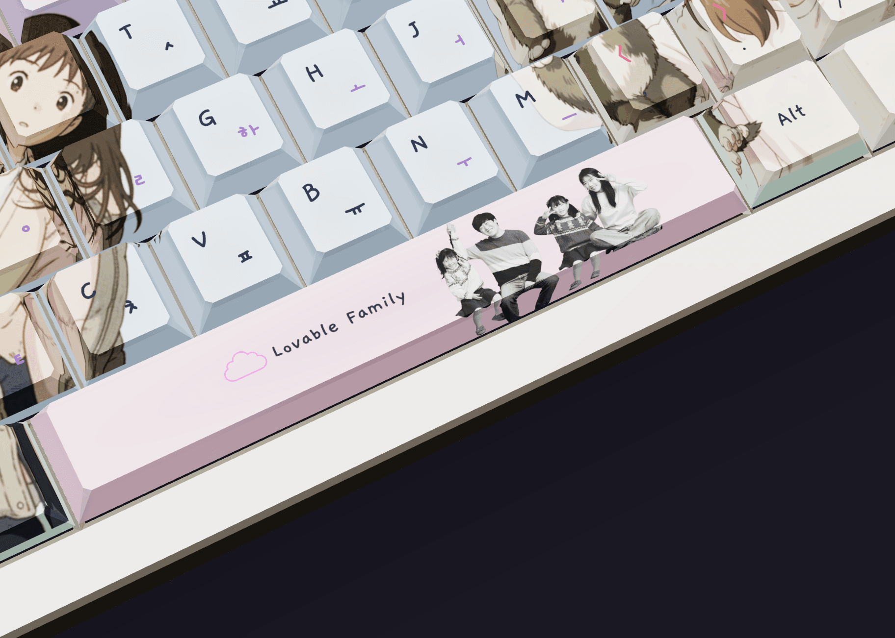 Custom text on keyboard